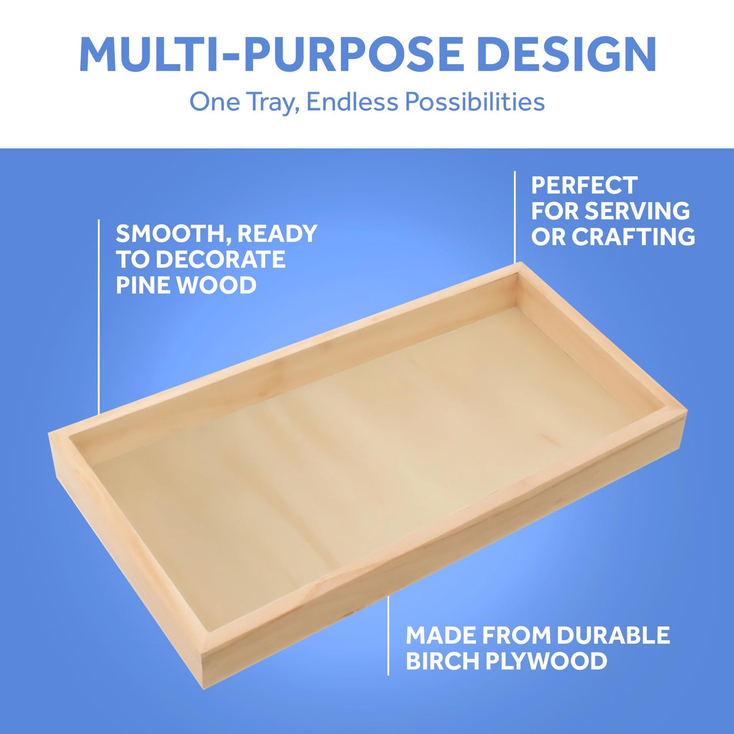 Wood Canvas Cradled 8 x 12 inch, Pack of 24 Blank Wood Panels for Painting, DIY Signs, Framing, Shadow Box, & Tray Crafts, by Woodpeckers