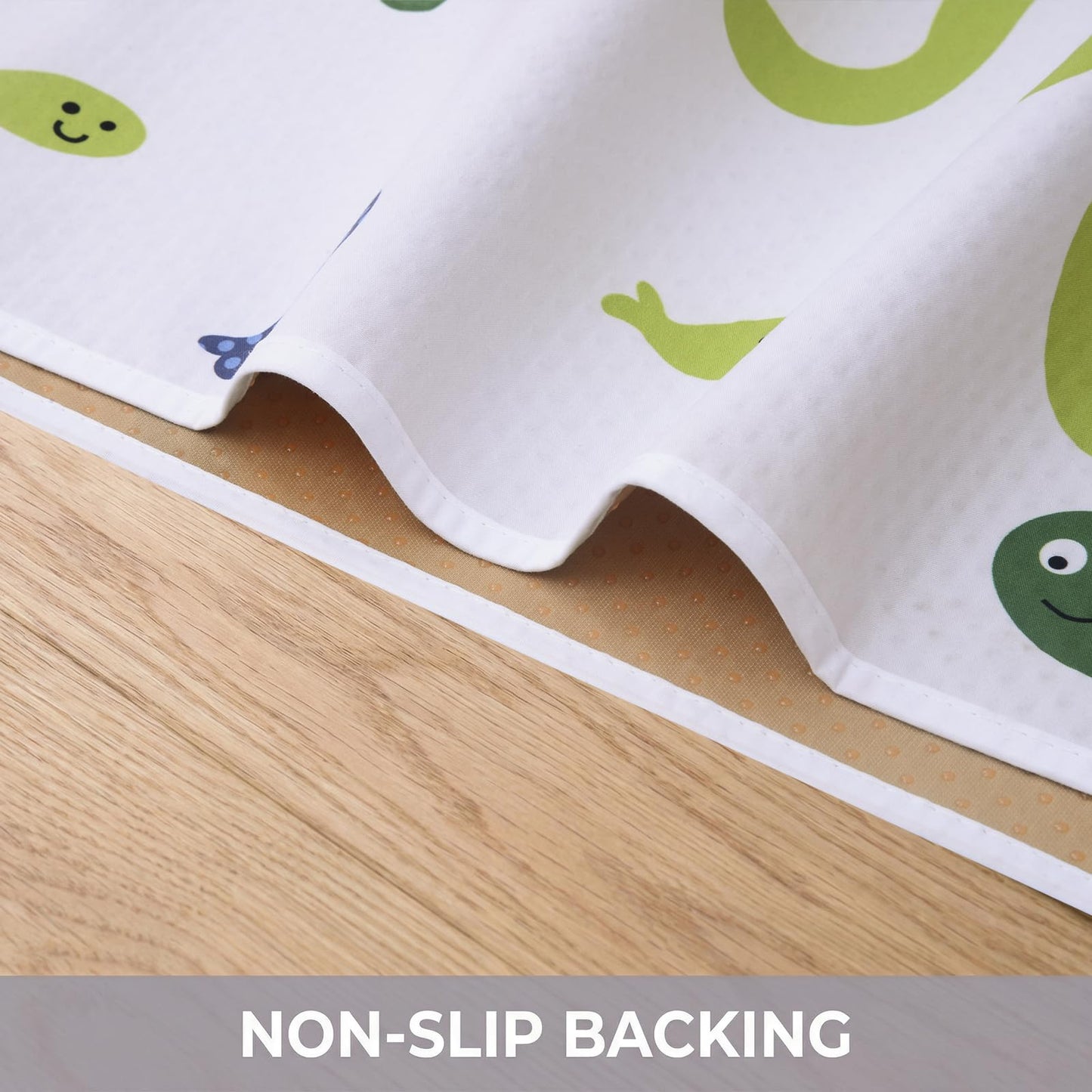 Splat Mat for Under Highchair/Arts/Crafts, WOMUMON Baby Reusable Waterproof Anti-Slip Floor Splash Mat, Portable Play Mat and Table Cover (51", Seaworld)
