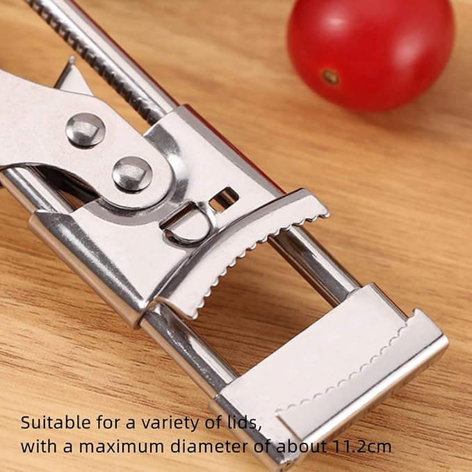 Wavhang Jar Opener, Jar Opener for Weak Hands, Multifunctional Adjustable Can Opener, Adjustable Stainless Steel JarOpener, For Seniors, Kids, Weak Hands (2S)
