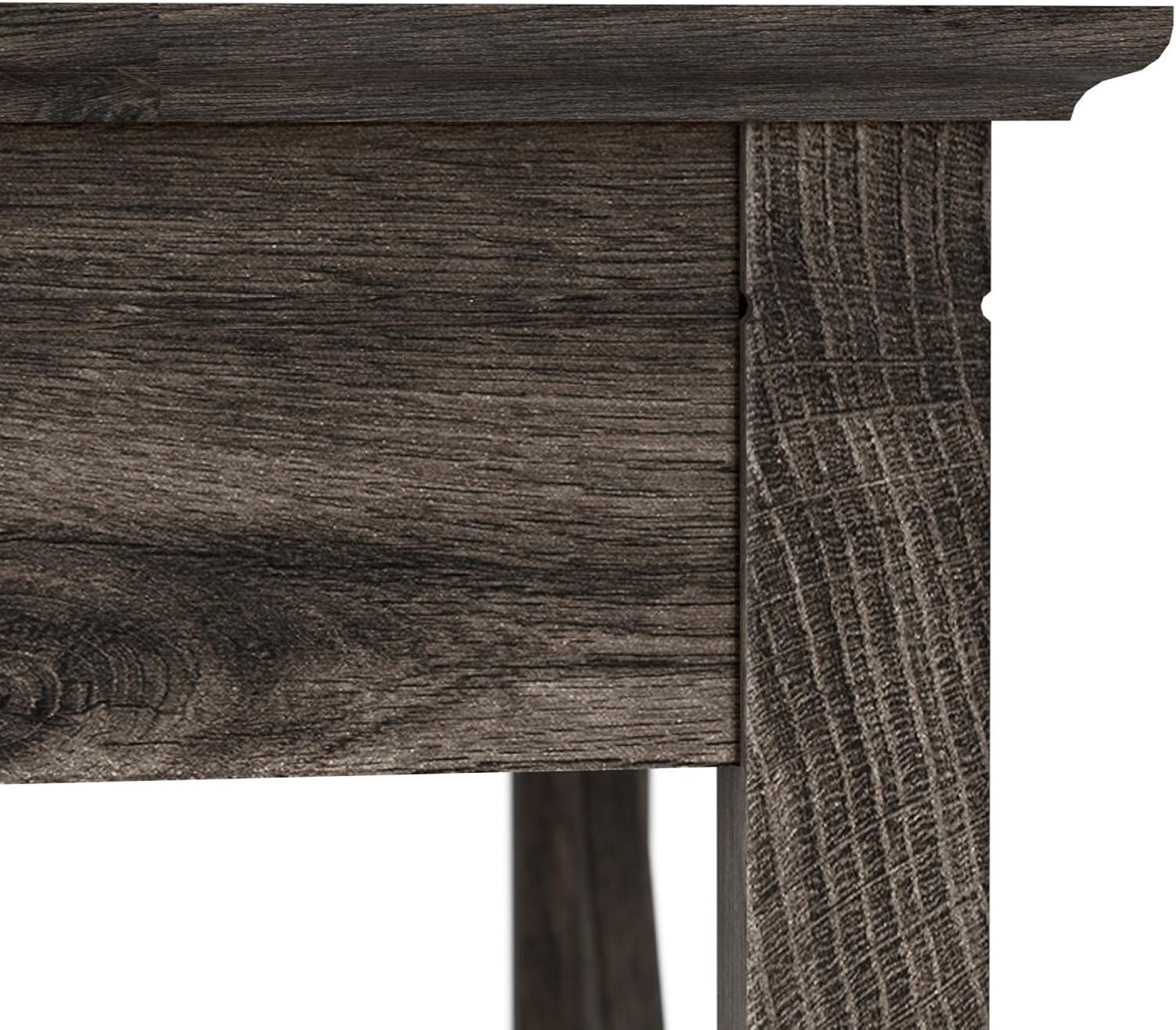 Bush Furniture Key West L Shaped Desk, 60-inch Modern Farmhouse Writing Desk for Home Office