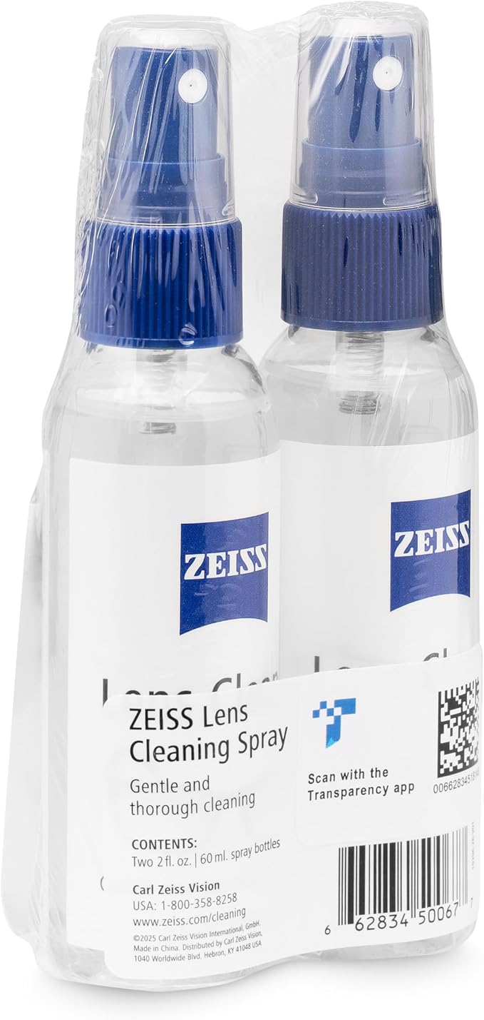 ZEISS 2oz Lens Cleaning Spray with Microfiber Cloths - Pack of 2