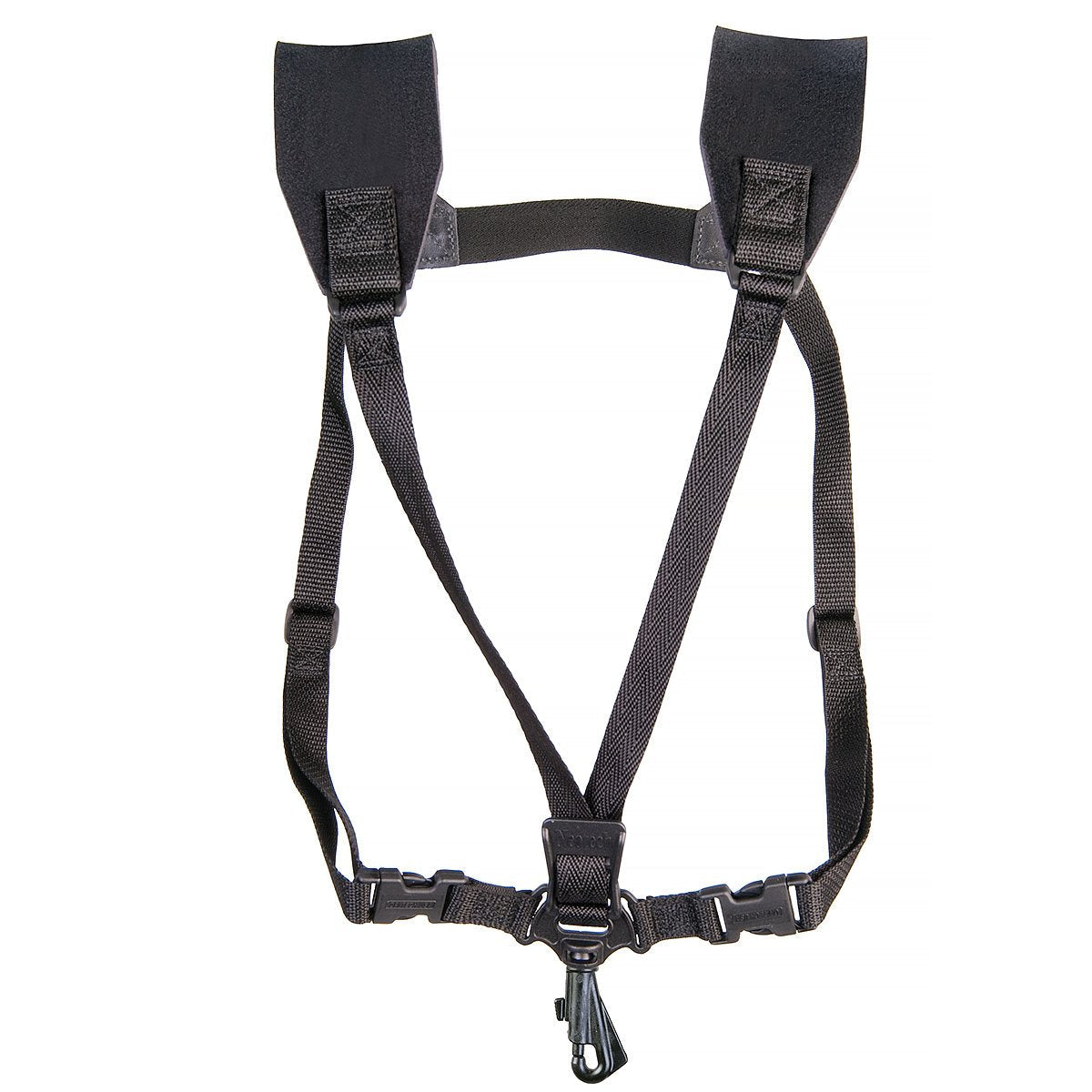 Neotech Soft Harness - Padded Shoulder Harness with Adjustable Strap Hook, Swivel Hook for Saxophone, Baritone & Clarinet Strap