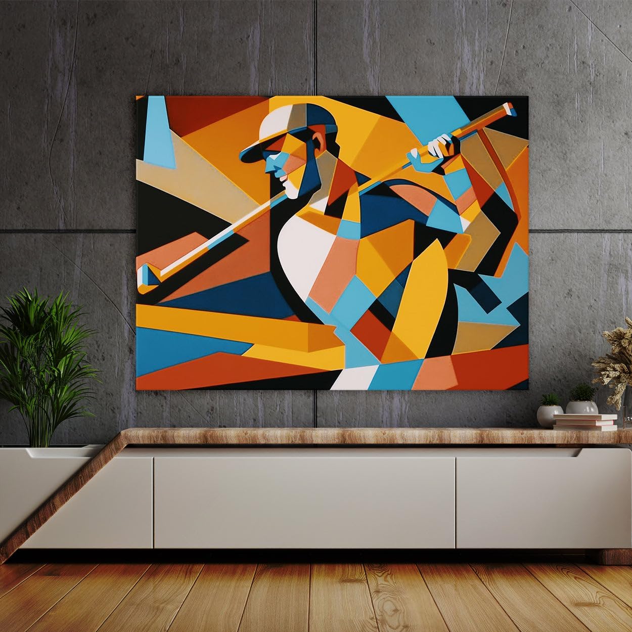 Sense Canvas Golf Modern Golfer 21 Canvas Art - Home Decor Wall Art Print Poster Painting X-Large 48x36 / 1.5"