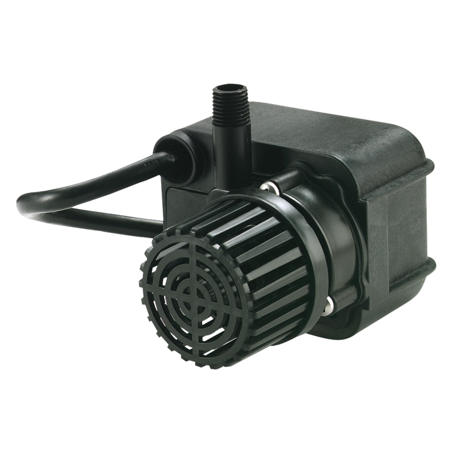 Little Giant PE-2F-PW 115 Volt, 1/40 HP, 300 GPH Submersible Direct Drive Pump for Small Ponds or Fountains with 15-Ft. Cord, Black, 566611