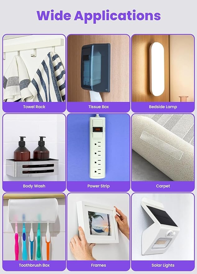 Upgraded Double Sided Tape Heavy Duty,1.18" x 198”,Extra Large Nano Double Sided Adhesive Mounting Tape,Clear & Tough Sticky Poster Wall Tape,Multipurpose Tape Picture Hanging Strips for Home Office