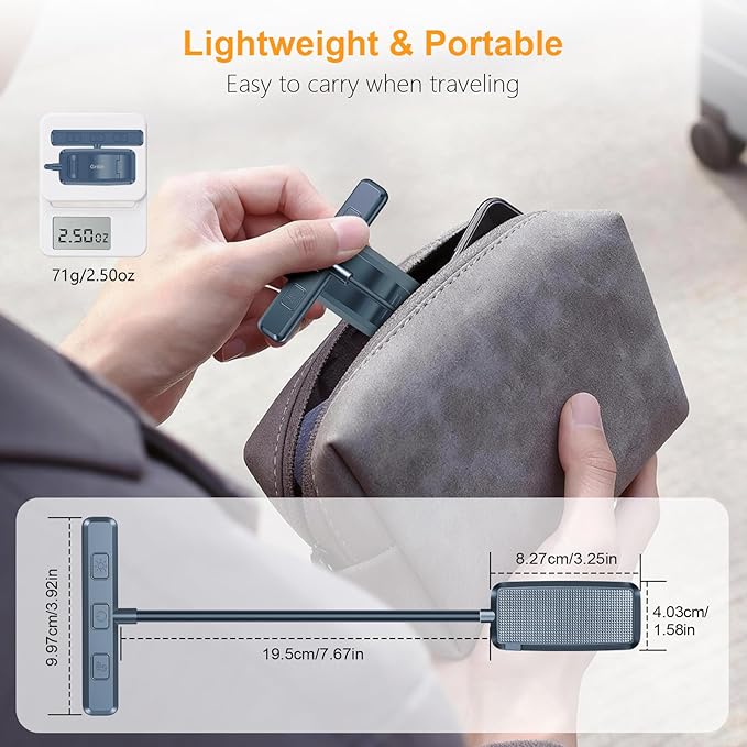 Gritin 19 LED Rechargeable Book Light for Reading in Bed with Memory Function- Eye Caring 3 Color Temperatures,Stepless Dimming Brightness,80 Hrs Runtime Clip on Light for Book Lovers-Pacific Blue