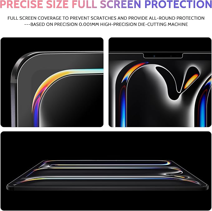 2 Pack Like Paper Screen Protector for iPad Pro 13 Inch M4/M5 [2024/2025 7th/8th Gen], Matte Anti Glare PET Film/Blue Light Filter Eye Protection Cover/Drawing & Writing Feel Like on Paper