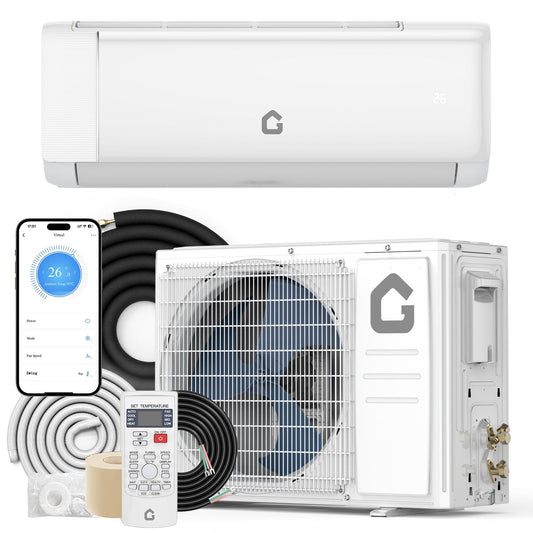 18000 BTU Mini Split Air Conditioner, 21 SEER2 208-230V Split Unit Ac and Heat Cool Up to 1250 Sq.Ft, Ductless Air Conditioner w