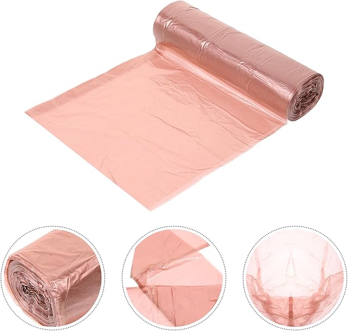 100Pcs Gold Thickened Disposable Trash Bags Large Capacity Waste Containers for Kitchen Bathroom Home Office Sanitary Refuse Bin Liners