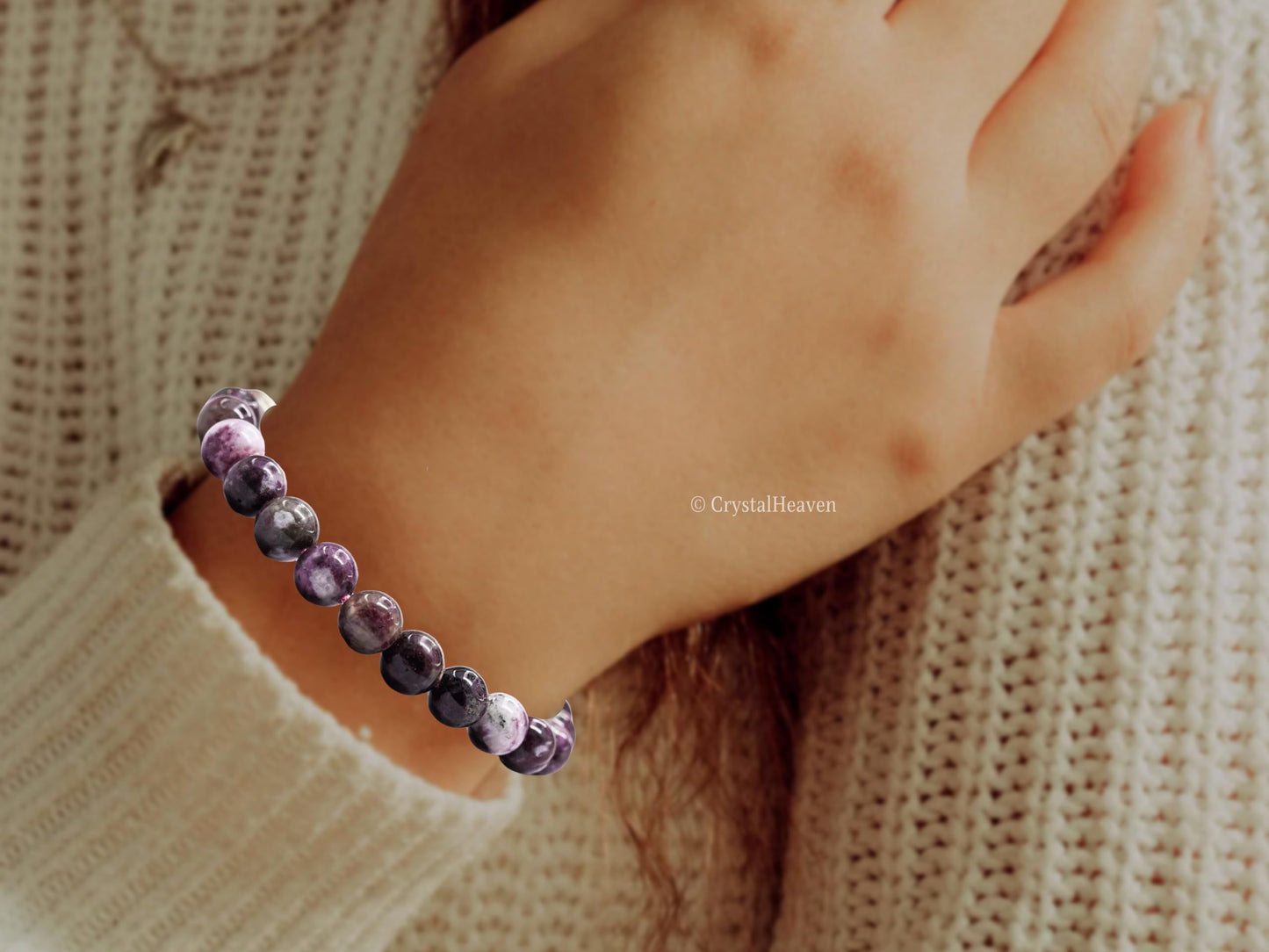 Amazing Gemstone Eudialyte Bracelet, Gifts For Men & Women - Protection Healing Crystal Bracelet - 8mm Gemstone Beaded Adjustable Bracelet, Pulseras Para Hombres Mujer Stocking Stuffers