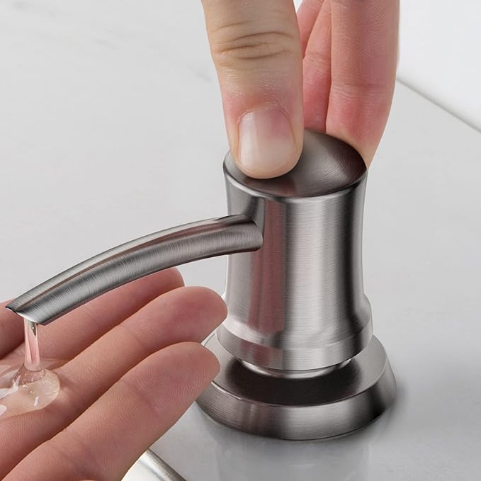 KRAUS Kitchen Soap and Lotion Dispenser in Brushed Brass, KSD-54BB