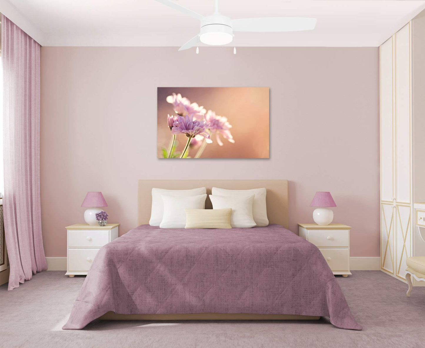 Minka-Aire F670L-Whf Airetor Iii 54 Ceiling Fan With Led Light And Pull Chain In Flat White Finish