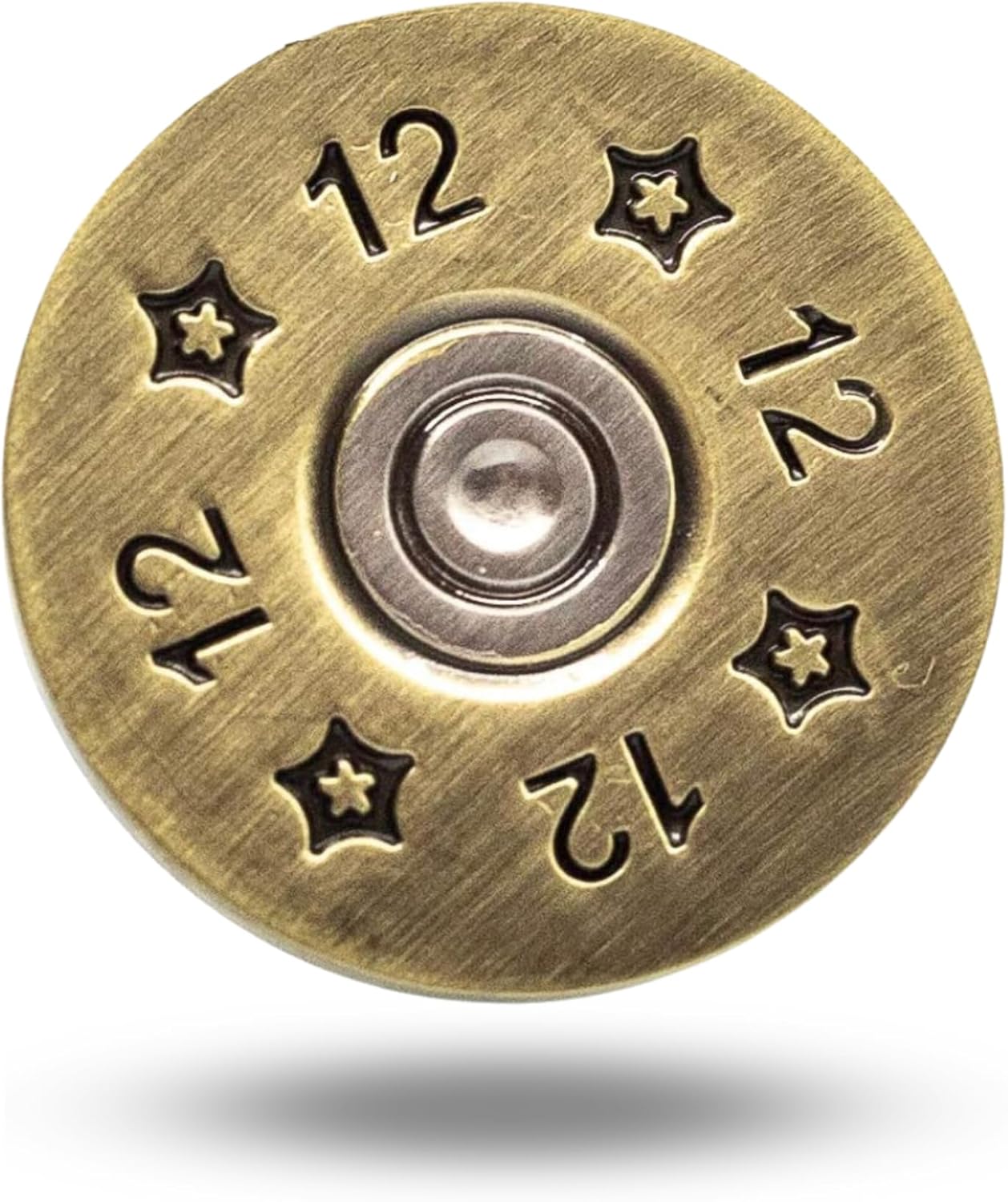 Full Metal Markers 12 Gauge Magnetic Metal Golf Ball Marker with Hat Clip for Men and Women - Unique Marker for Putting Green - Golf Accessories