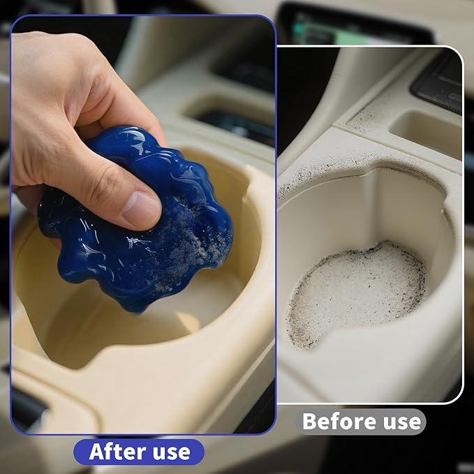 ASFSKY Car Cleaning Gel (Blue,Blueberry) Cleaning Putty Universal Dust Cleaning Car Interior Cleaner Keyboard Dust Remover Car Slime Gifts for Men Women Girl Christmas Stocking Stuffers（1 Pack）