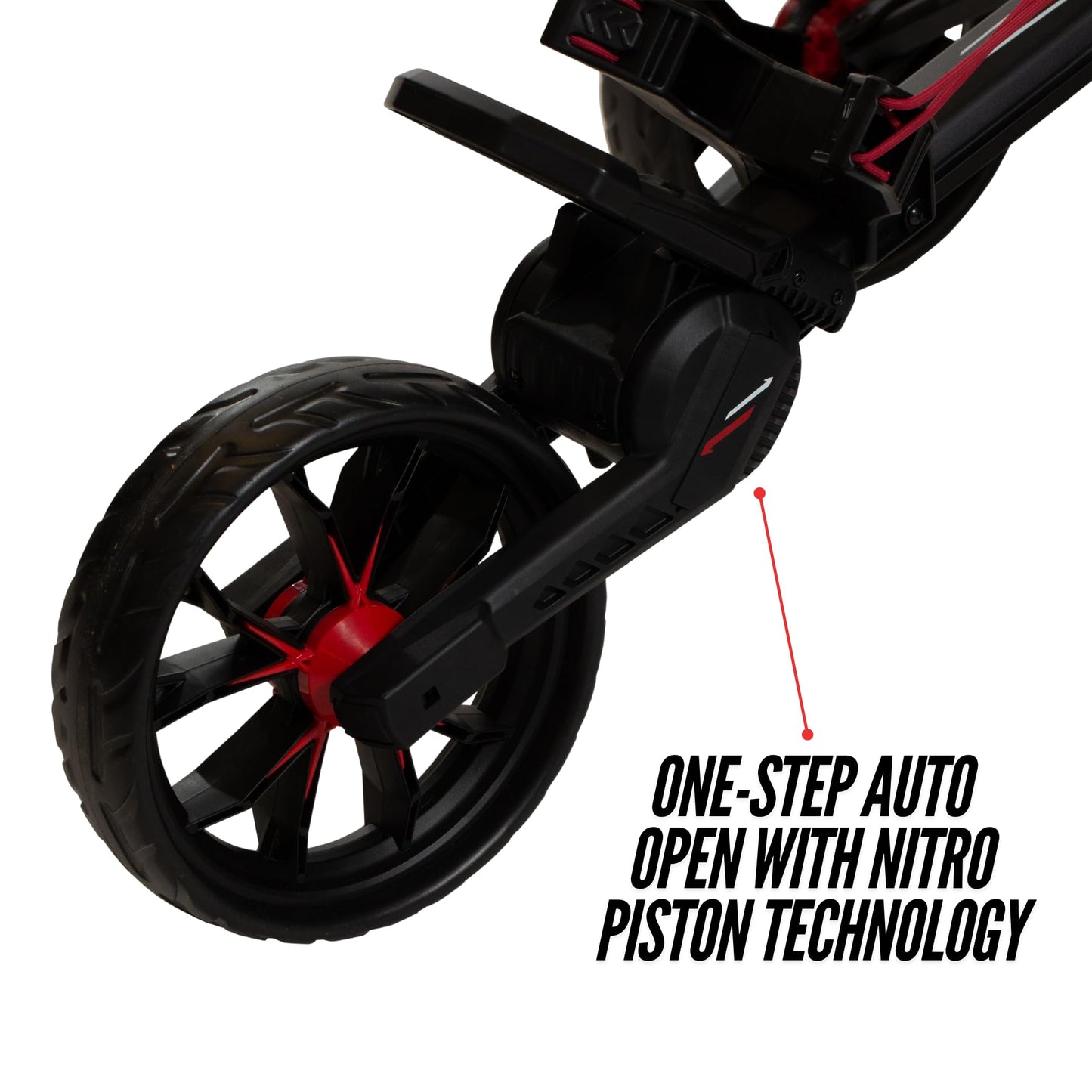 Bag Boy Nitron Golf Push Cart, Sand/Black