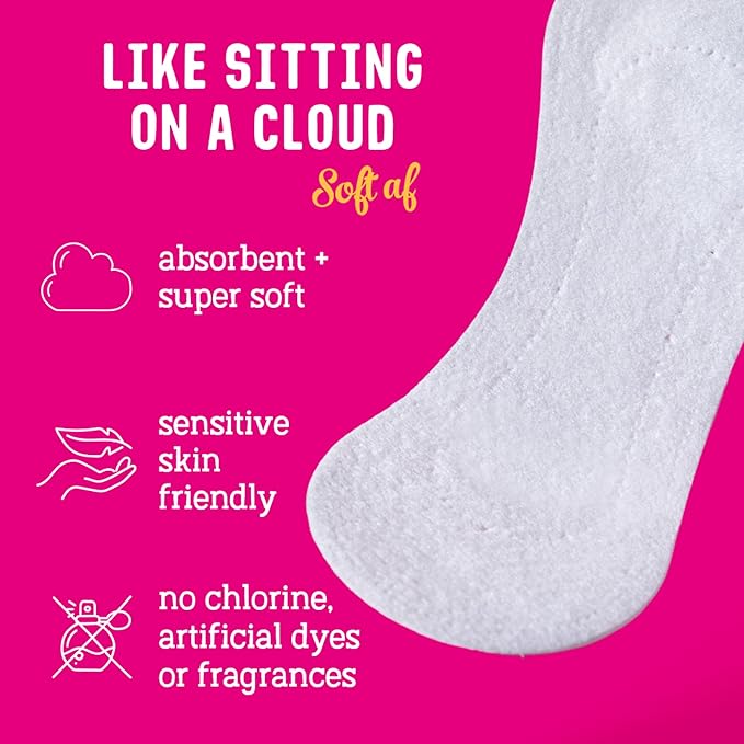 Flo - Daily Liners (96 Pack) Very Light Flow - Wrapped, Ultra-Thin - Natural, Absorbent, Soft & Breathable - Made with Organic Bamboo - Panty Liners for Women - Fragrance Free - Vegan & Cruelty Free