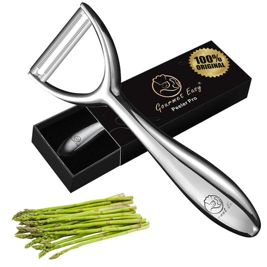 Vegetable Peeler, Premium Stainless Steel Potato Peeler, High Tensile Ultra Sharp Blade Fruit and Food Slicer, Y Shaped with Ergonomic Non-Slip Handle, Dishwasher Safe with 5 Years Warranty