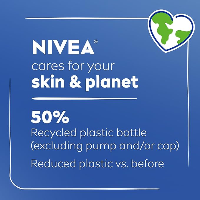 NIVEA Essentially Enriched Body Lotion for Very Dry Skin with Hyaluronic Acid, Almond Oil and Deep Nourishing Serum, 72-Hour Body Moisturizer, Holiday Gifts for Self Care, 16.9 Fl Oz Pump Bottle