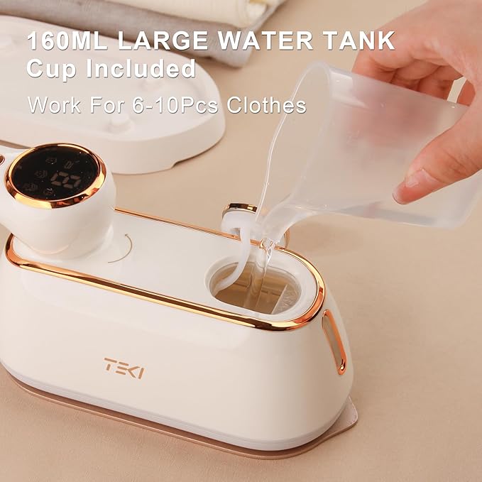 Travel Steamer for Clothes Portable, 1200W Handheld mini travel Steam Iron 4 Mode with LCD Displa Powerful Wrinkle Remover, Garment Steamer for Home, Dorm, Travel 120V