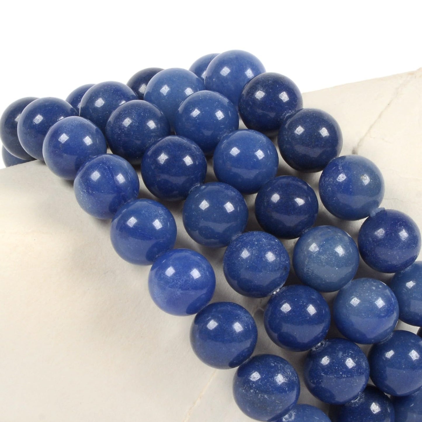 Justinstones Natural Blue Aventurine Gemstone 10mm Round Beads Stretch Bracelet 7 Inch Unisex