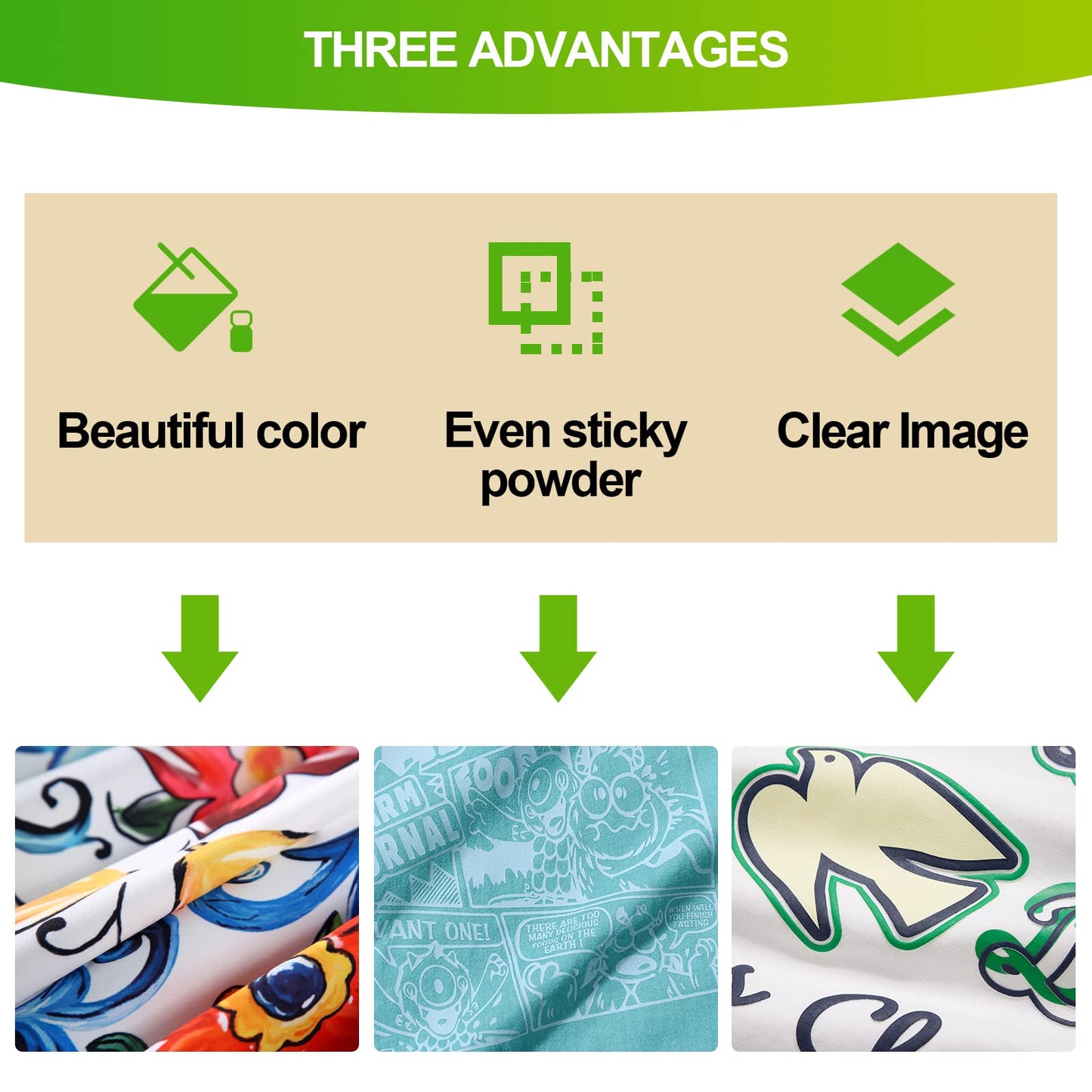 CenDale DTF Sublimation Kit - 30 Sheets A4 DTF Film for Sublimation Hack, 14oz DTF Powder White，DTF Transfer Starter Kit, Hot & Cold Peel DTF Transfer Film and Powder Kit for DTF & Sublimation Printer