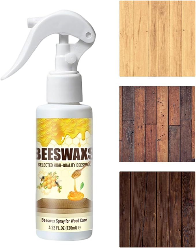 Wood Polish Spray – 120ml Wood Cabinet Cleaner | Hardwood Restorer For Refinishing – Furniture Table Couch Leather Conditioning – Daily Care Shine Spray For Chair Restoration