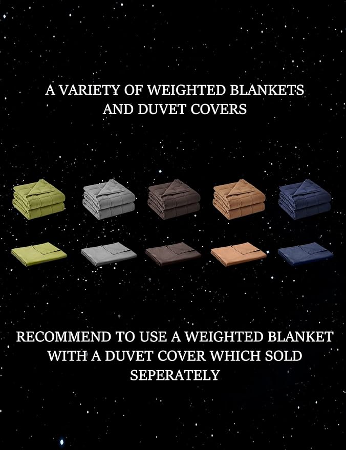 BB BLINBLIN Adult Weighted Blanket Heavy Blanket, Calm and Sleep, Premium Soft and Comfortable Material and Glass Beads (Dark Grey, 60''x80'' 20lbs), Suit for Adult(~190lb) Use on Queen/King Bed…