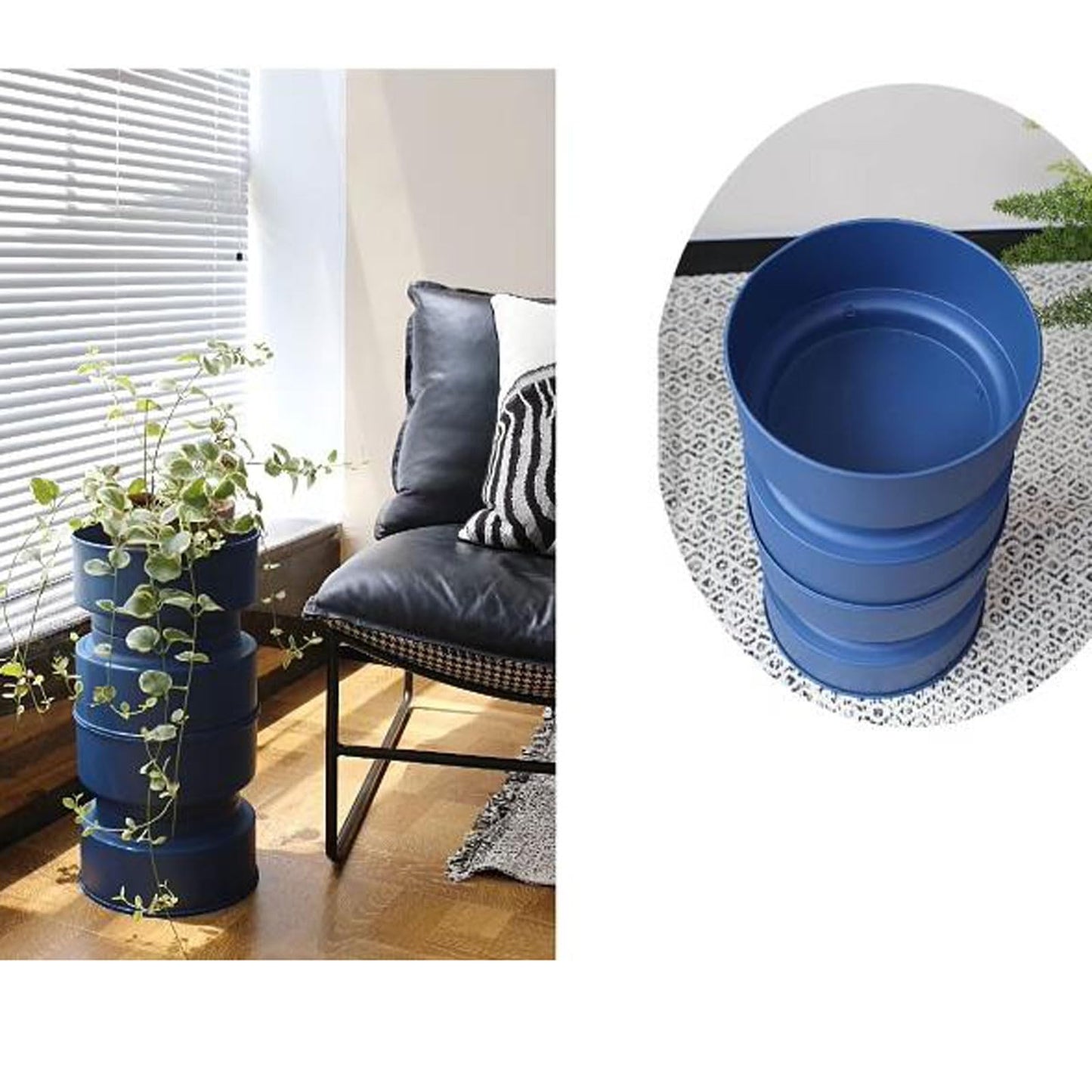 VHDY85KA Table Small Side Table Plant Stand Indoor, Metal Plant Stand Table for Flower Pots, Coffee Table Plant Holder, Modern Home Decor Small Round Side End Table Snack Table Coffee Table