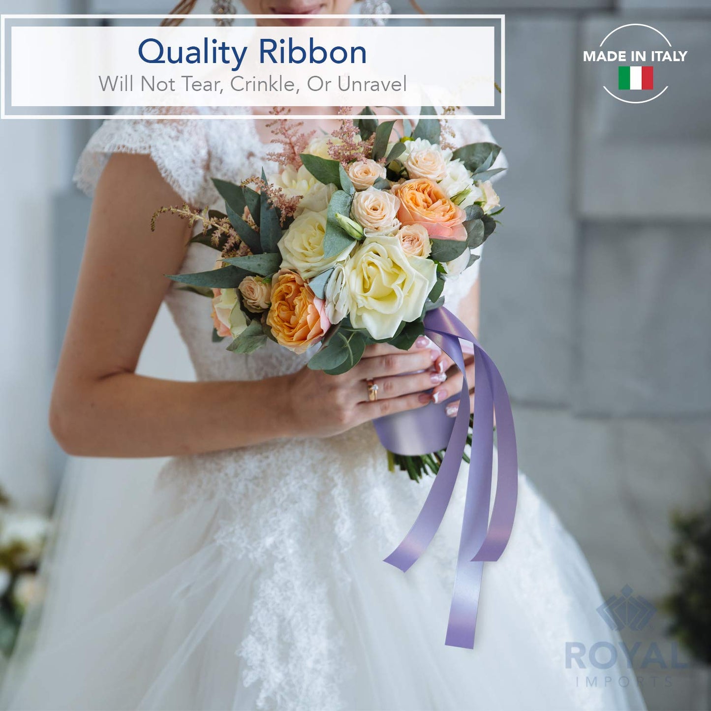 Royal Imports Red Satin Ribbon 2.75 Inch (#40), 100 Yards – Poly Satin Ribbon for Flower Bouquets, Crafts & Gift Wrapping – Made in Italy