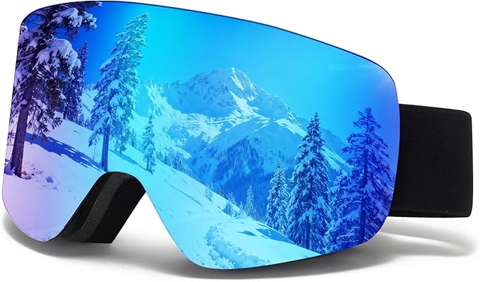Ski Goggles OTG Snow/Snowboard Goggles Snowboarding Goggles Over Glasses Ski Goggle for Men Women Adult