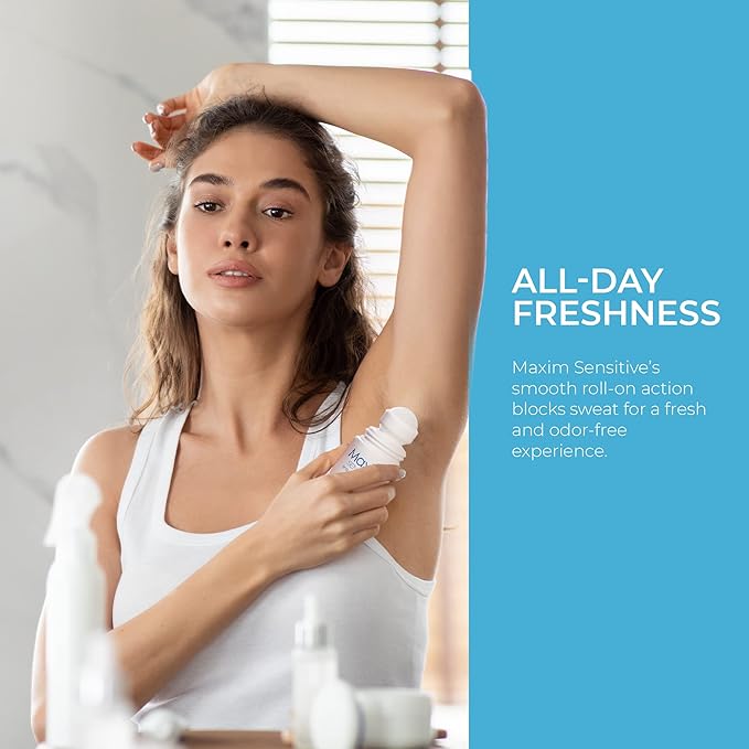 Maxim Antiperspirant Deodorant – Pack of 4 – Sensitive Clinical Strength Roll On by Maxim Lighting