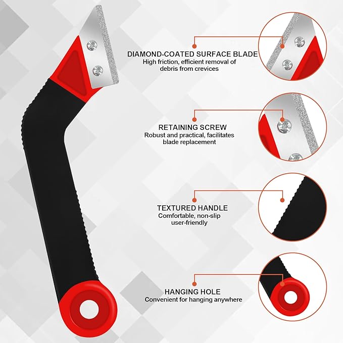 11Pcs Grout Removal Tool Kit 2 Tile Grout Saws with 6 Extra Blades 1 Bonus Hand Saw 2 Cleaning Blades Perfect for Tile Gap Cleaning and Repair