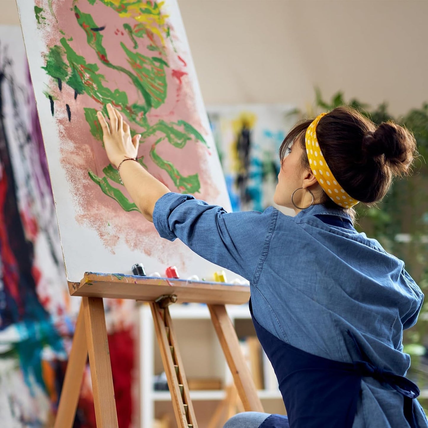 ESRICH Canvas for Painting 18x24 Inch, 10 Pack Canvas Boards for Painting Cotton Primed Acid Free Large Blank Canvases, Canvas Panels for Oil Paint, Watercolor, Acrylic Paint, Gouache and Tempera.