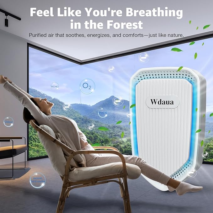 Air Purifier 4 Pack Plug In Negative Ion Air Purifiers Ionizer for Home, Bedroom, Office, Basement Kitchen Air Freshener Odor Reducer Pets Smoke Smell (4)