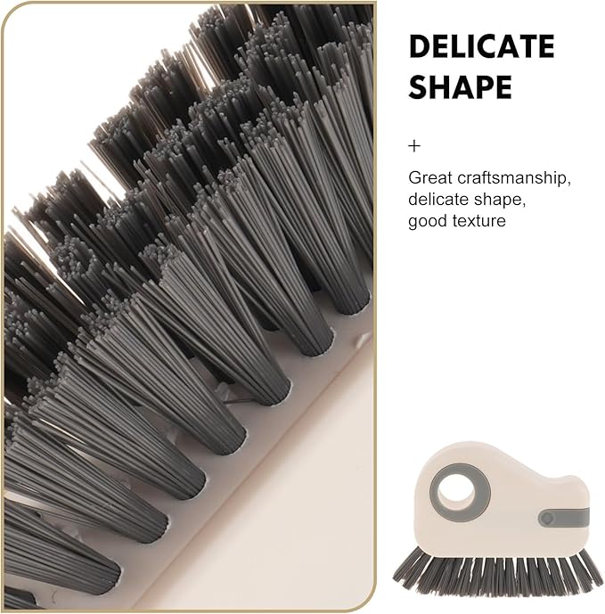 Generic 2PCS Crevice Cleaning Brush: Groove Cleaning Tool - Grout Cleaner Tool Grip Brush Hard Bristle for Sliding Door Track Window Sill Window Seal