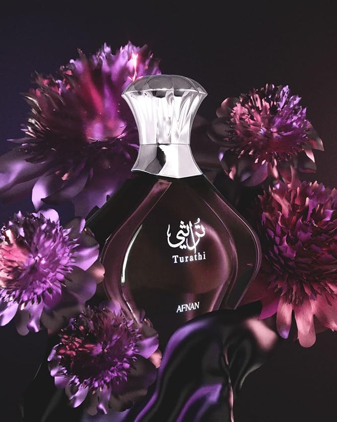 Afnan Turathi Purple Eau de Parfum for Women, 3.0 Fl. Oz