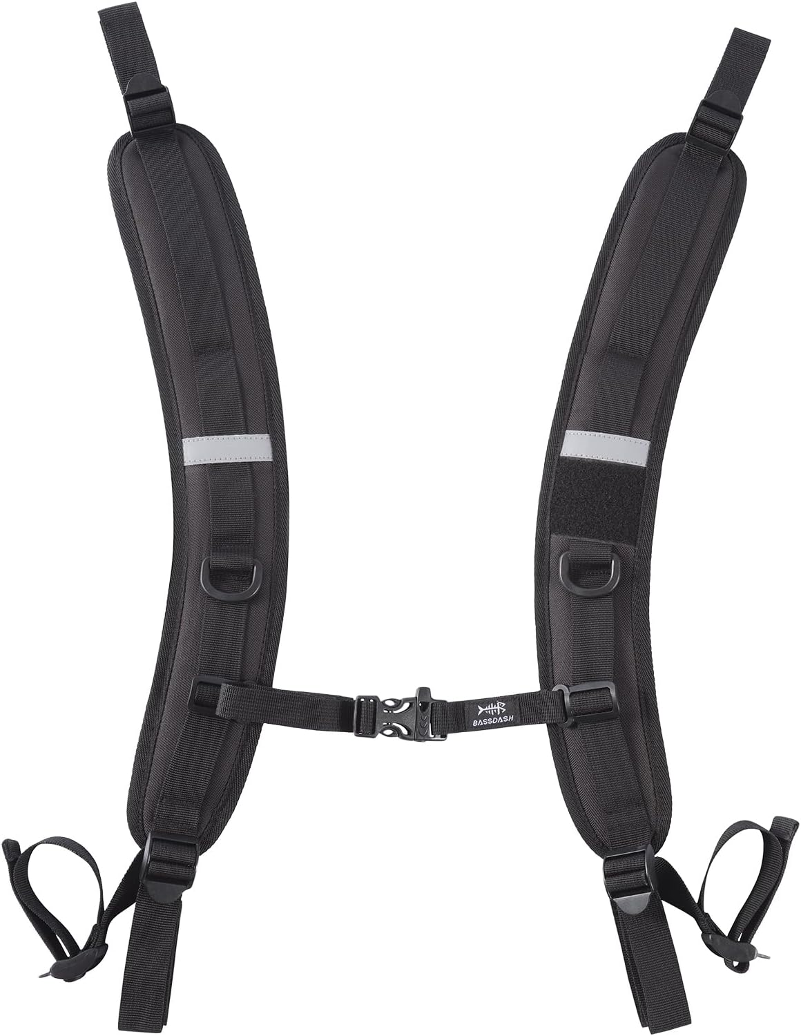 BASSDASH Backpack Straps Replacement Adjustable Padded Shoulder Straps for Backpack Dry Bag (Ladder Lock Buckles)
