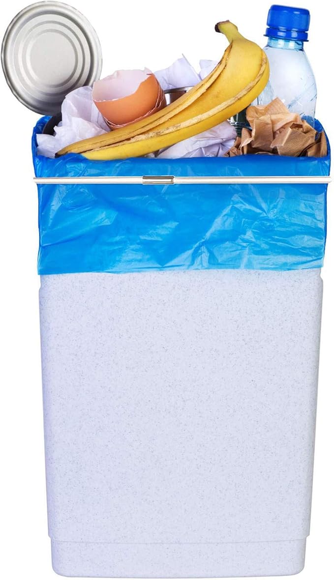 Trash Can Bands, Hongmed Garbage Can Band Keep Trash Bag in Place, Multifunction Large Rubber Bands Fit 13 to 32 Gallon Cans, Set of 3 in White