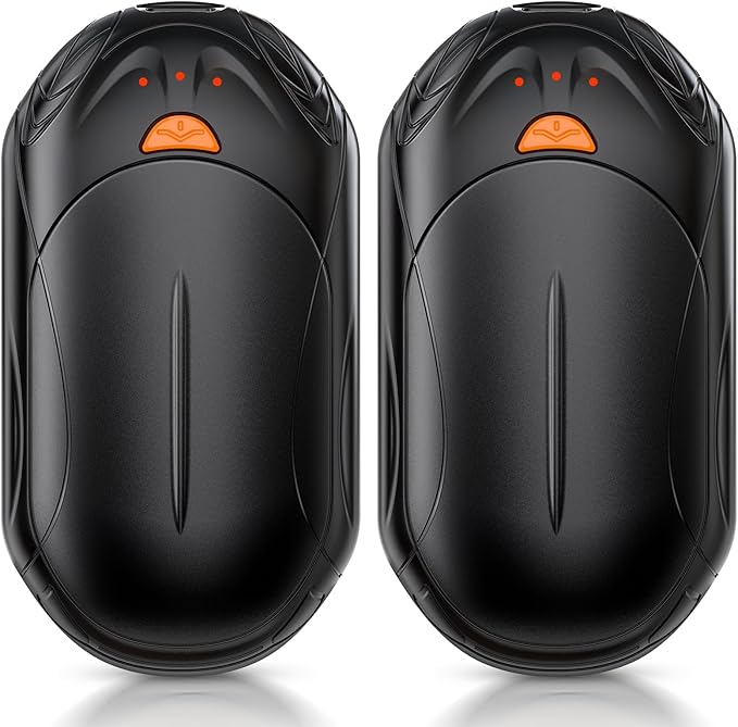 AI Hand Warmers Rechargeable 2 Pack, AI Smart Chips Electric Hand Warmers, 20Hrs Long Safe Heat, Portable Pocket Heater, Gifts for Christmas, Outdoor, Hunting, Golf, Camping Accessories