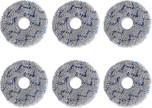6pcs/Set Pad Floor Washer Cloth for T20 X1 Robotic Replacement Mop Wet Mopping Pads Washable Reusable Microfiber Cleaning Pads Mop Replacement