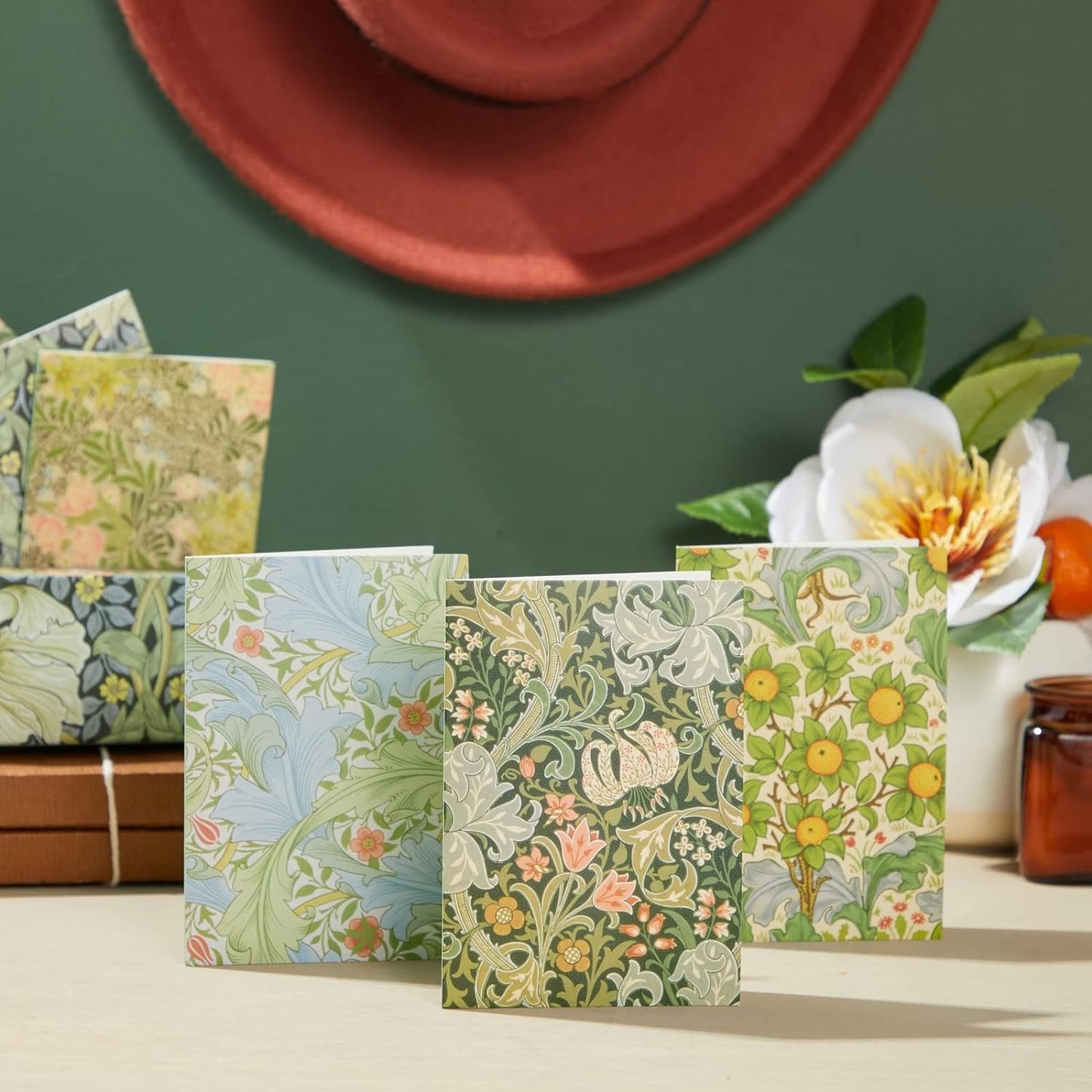 The Gifted Stationery Note Cards with Envelopes - 36 Pack, 5 x 3.5 In, Floral Pattern - Blank Inside Thank You Cards for All Occasion & Stationery Set