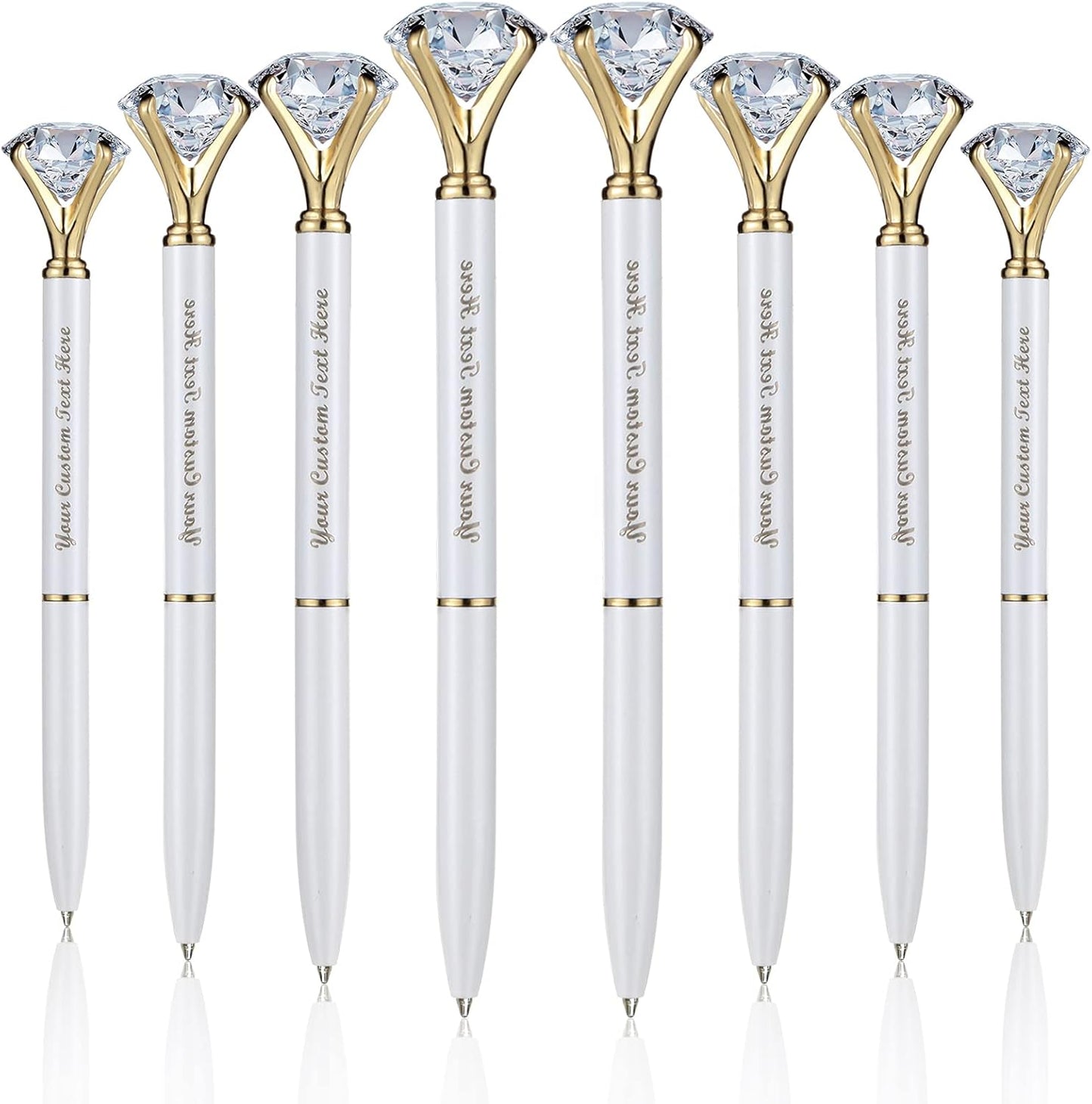 Crystal Diamond Ballpoint Pen Bling Metal Pen Office Supplies 20 Pack