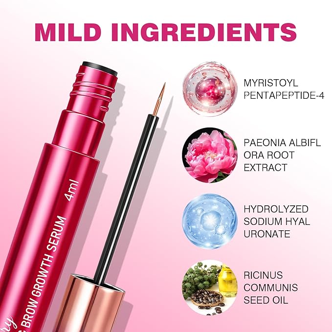 Lash Serum for Eyelash Growths, Advanced Natural Formula to Promote Longer, Fuller & Healthier Lashes – Gentle, Vegan & Cruelty-Free Eyelash Enhancing Serum (5 mL)