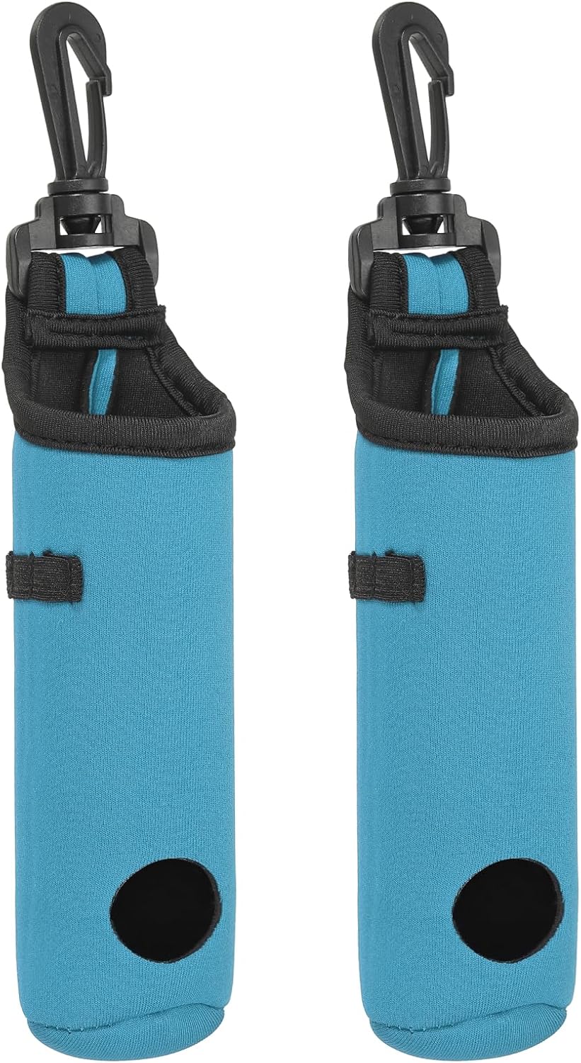 PATIKIL Golf Ball Carry Bag Golf Tee Holder Pouch Portable Neoprene Golf Ball Holder with Clip for Men and Women