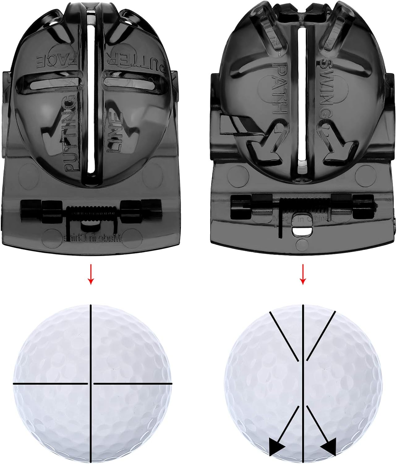 Sumind 22 Pcs Golf Accessories Kit Golf Essentials Club Cleaning Kit for Men Include Cleaning Brush Towel Marking Pen Line Marker Tee Holder with Tee Repair Divot Tool for Christmas Ideal Gift(Black)