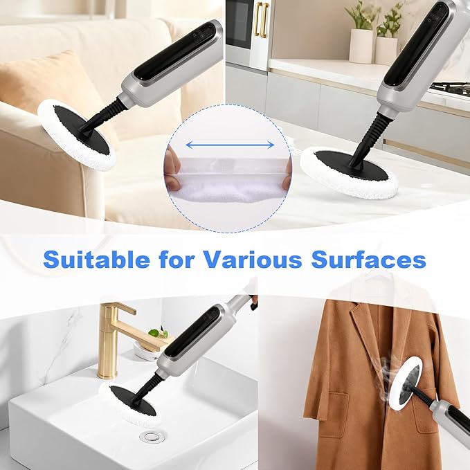 GreeSuit Microfiber Steam Mop Pads Compatible with Rvwsx & KGHKGH & Sprobil Steam Mop, Washable & Reusable Microfiber Steam Mop Cloth for All Types of Surfaces