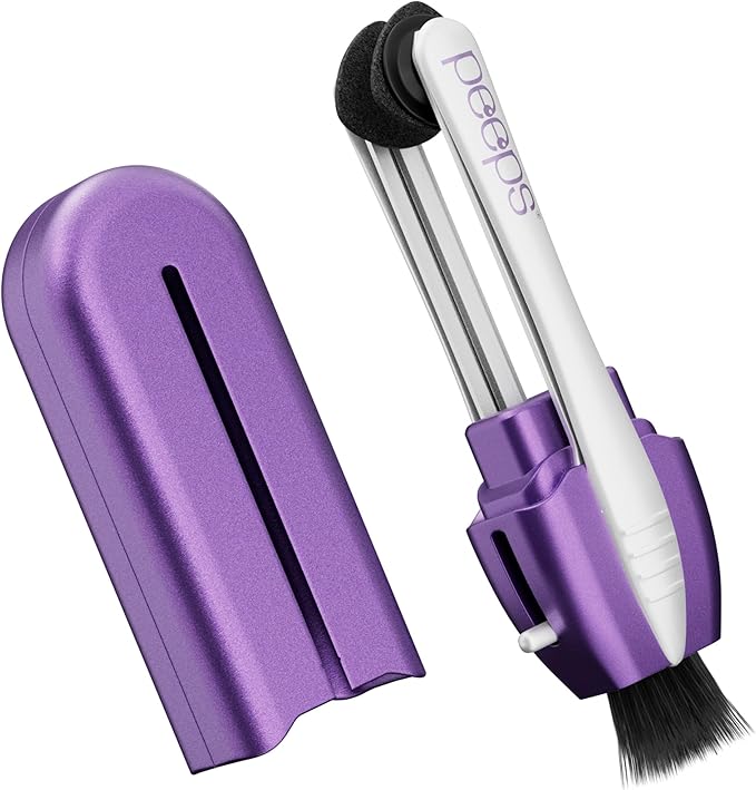 CarbonKlean Peeps Eyeglass Lens Cleaner - Efficient and Durable Carbon Microfiber Technology - Exclusively Used by NASA - 500 Uses (Soft Touch Lavender)