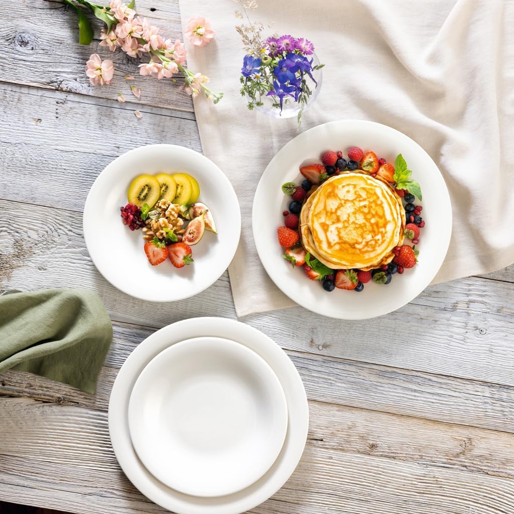 Villeroy & Boch New Cottage Basic Salad Plate, 8.25 in, Premium Porcelain, White