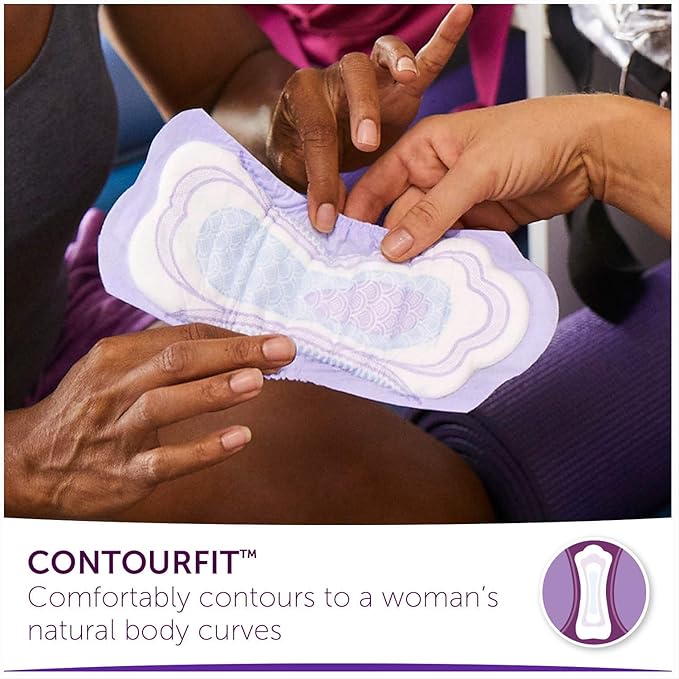 Poise Incontinence Pads, Maximum Absorbency, Regular, 48 Count (Pack of 2)