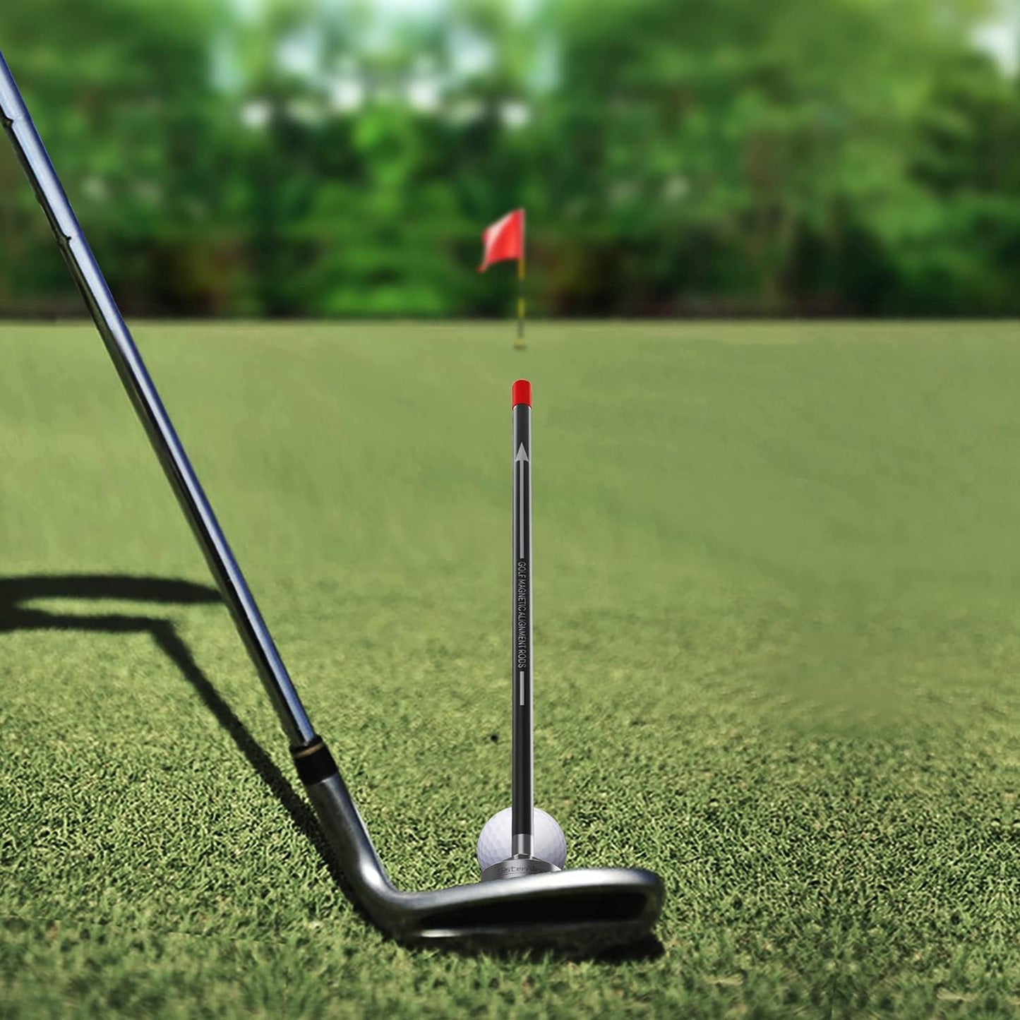 Golf Magnetic Alignment Rods,Golf Club Alignment Sticks,Magnetic Swing Training Aid Accessories Visualize Calibrate Golf Shots,hit The Target with The Right Golf Swing,Golf Gift